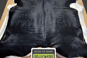 Black Large Sized Cowhide Rug 6 X 7 Bl As 485 3