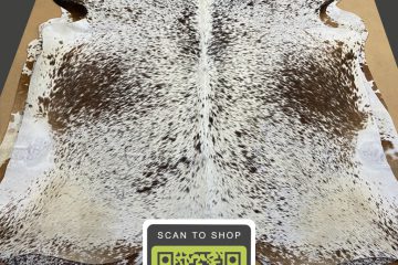 Speckled Brown Cowhide Rug Medium Size 5 X 6 Sp Br 525 39