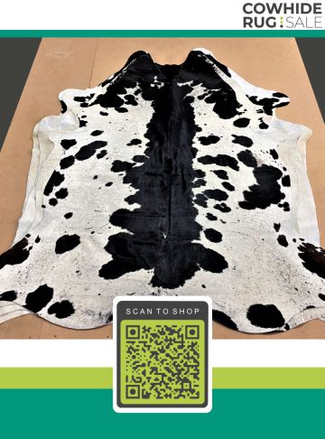 Black Spine Cow Hide 7 X 8 Bw 29 163