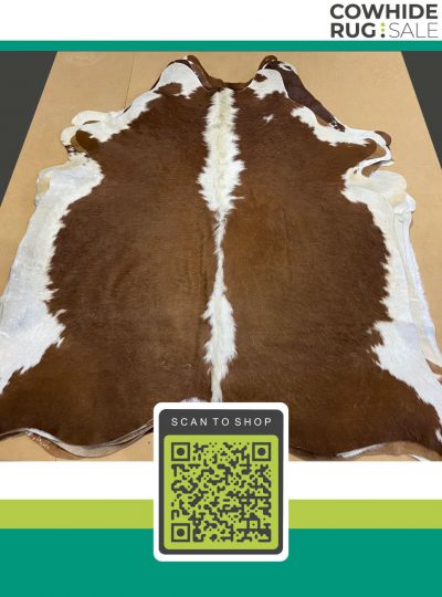 Brazilian Brown And White Cowhide 7 X 8 Br 18 72