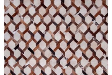 Chainlink Cowhide Leather Rug 1