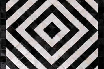 Concentric Diamond Cowhide Rug 1