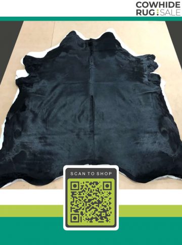Dyed Black Cowhide 6 X 7 Dy 12 06