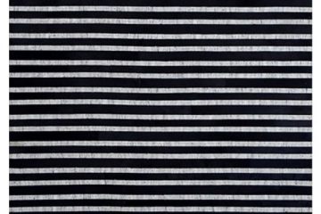 Gray And Black Striped Rug 1