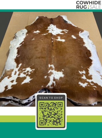 Large Tan Cow Skin 7 X 8 Tw 11 447