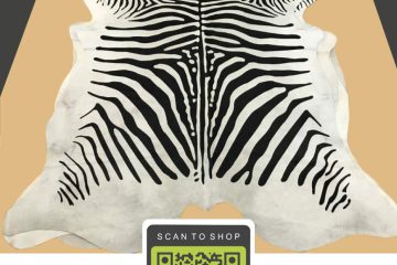 Medium Zebra Cow Skin 6 X 7 Ap 31 06