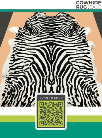 Medium Zebra Cowhide 6 X 7 Ap 10 03