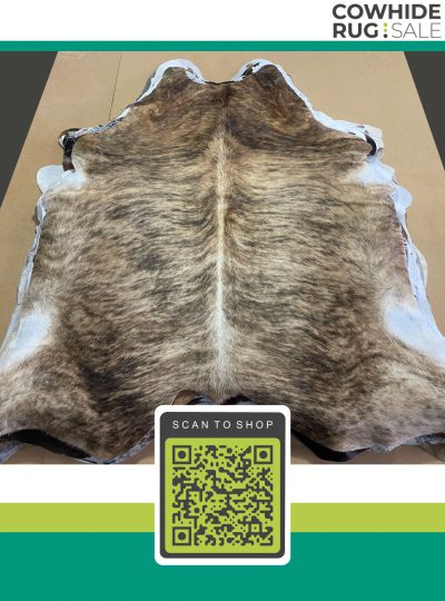 Small Light Brindle Cowhide 5 X 6 Br 08 491