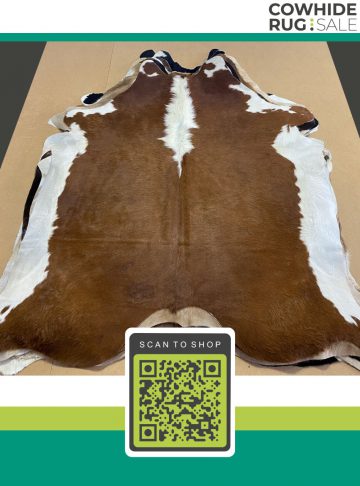Small Tan Cowhide 5 X 6 Tw 24 479