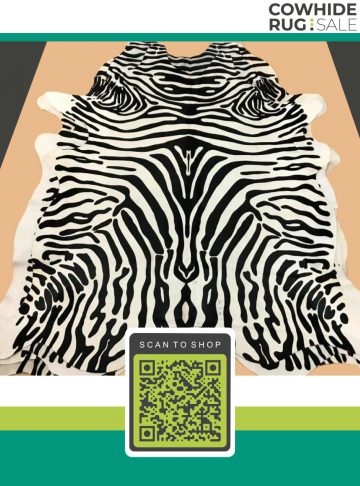 Upholstery Zebra Cowhide 6 X 7 Ap 17 06