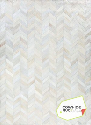 White Herringbone Rug 1