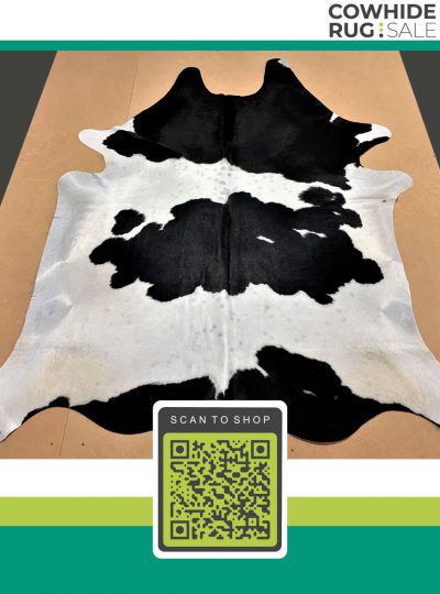 Xs Black And White Cowhide 5 X 6 Bw 15 162
