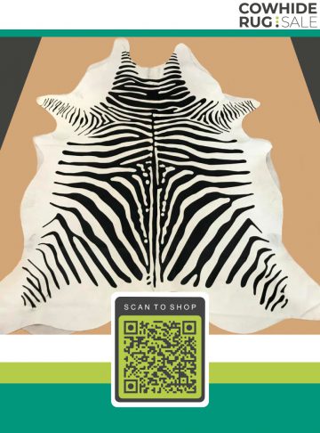 Zebra Cowhide 5 X 6 Ap 07 09