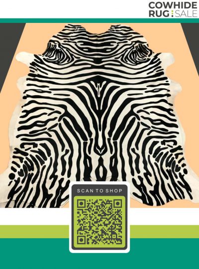 Zebra Upholstery Cowhide 6 X 7 Ap 1 8